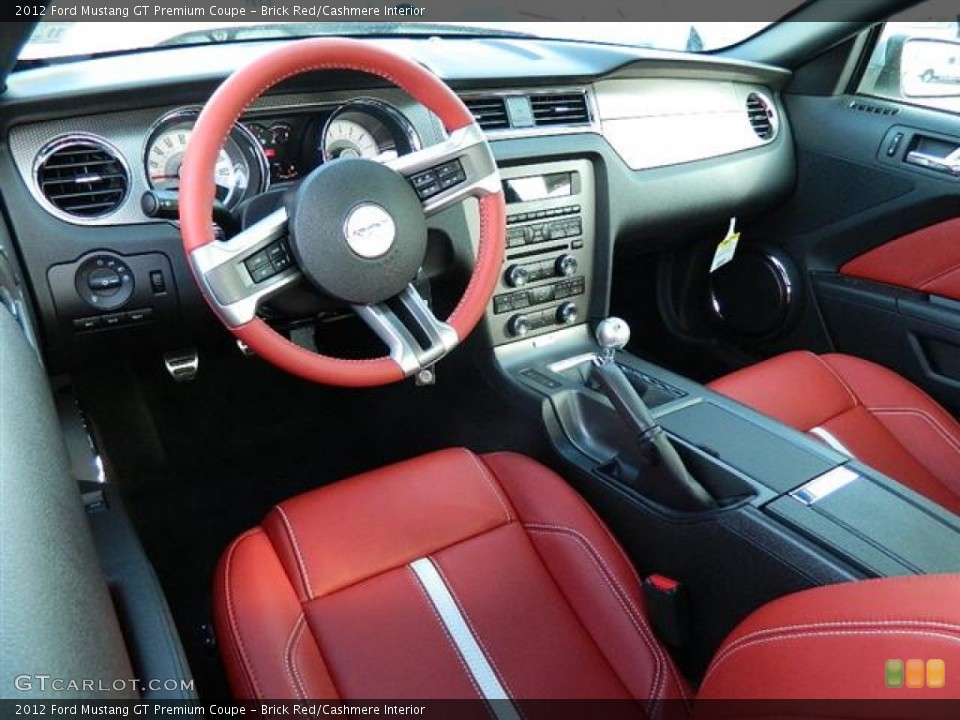 Brick Red/Cashmere 2012 Ford Mustang Interiors