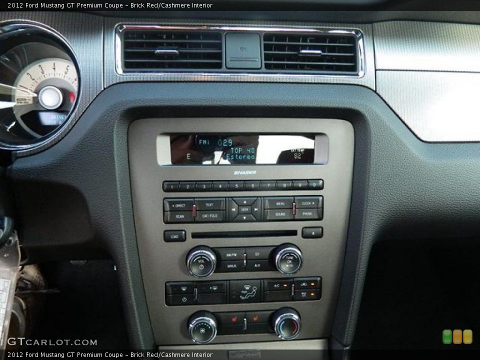 Brick Red/Cashmere Interior Controls for the 2012 Ford Mustang GT Premium Coupe #58160439