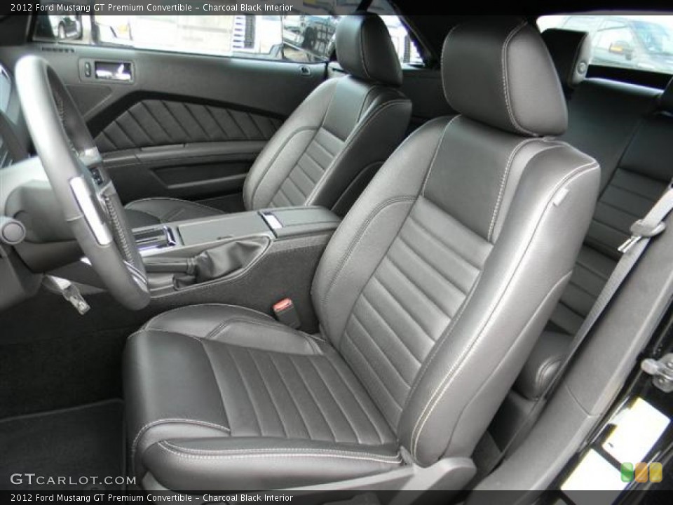 Charcoal Black Interior Photo for the 2012 Ford Mustang GT Premium Convertible #58160540