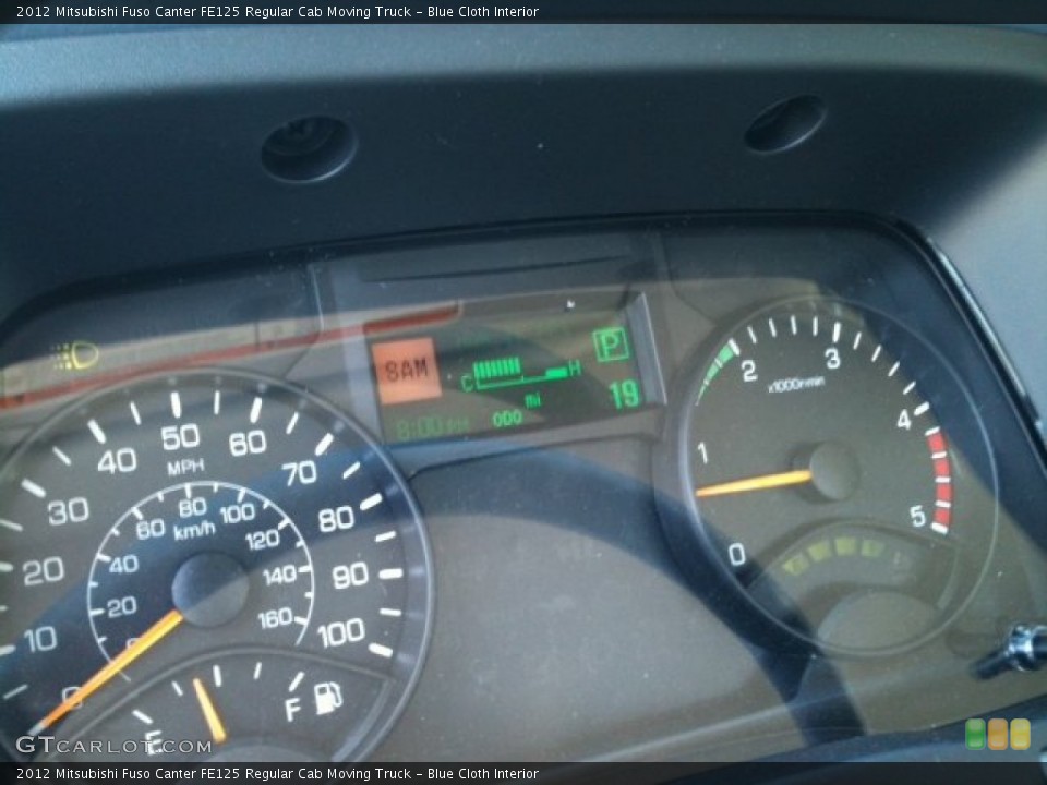 Blue Cloth Interior Gauges for the 2012 Mitsubishi Fuso Canter FE125 Regular Cab Moving Truck #58164614