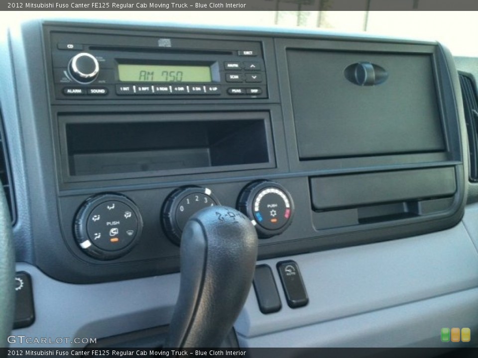 Blue Cloth Interior Controls for the 2012 Mitsubishi Fuso Canter FE125 Regular Cab Moving Truck #58164620