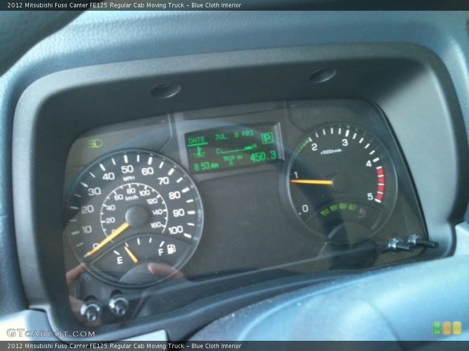 Blue Cloth Interior Gauges for the 2012 Mitsubishi Fuso Canter FE125 Regular Cab Moving Truck #58164647