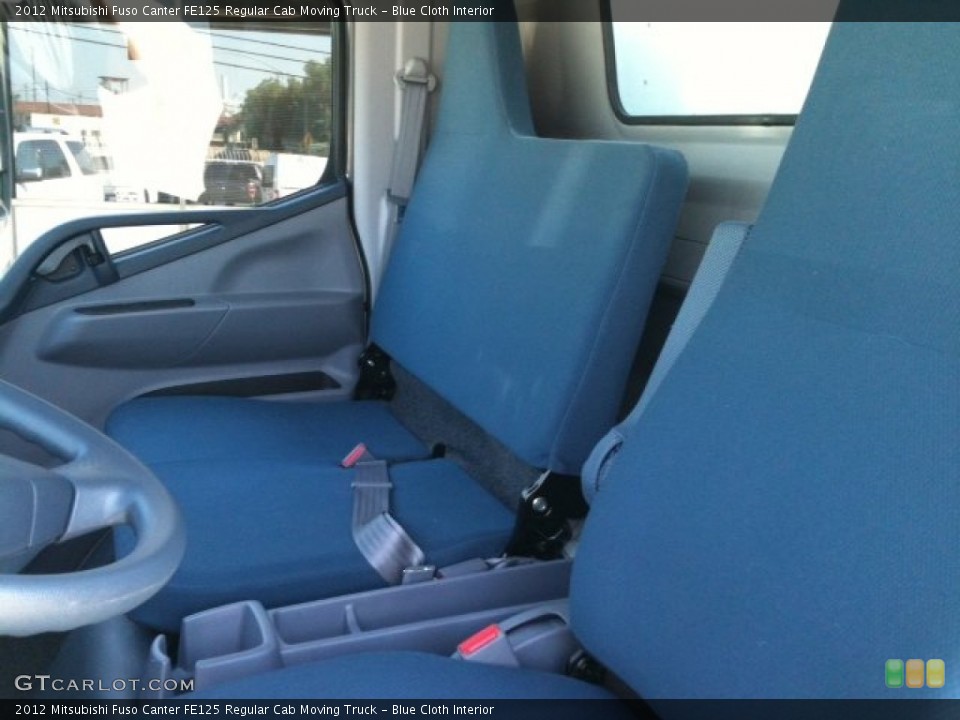 Blue Cloth Interior Photo for the 2012 Mitsubishi Fuso Canter FE125 Regular Cab Moving Truck #58164653