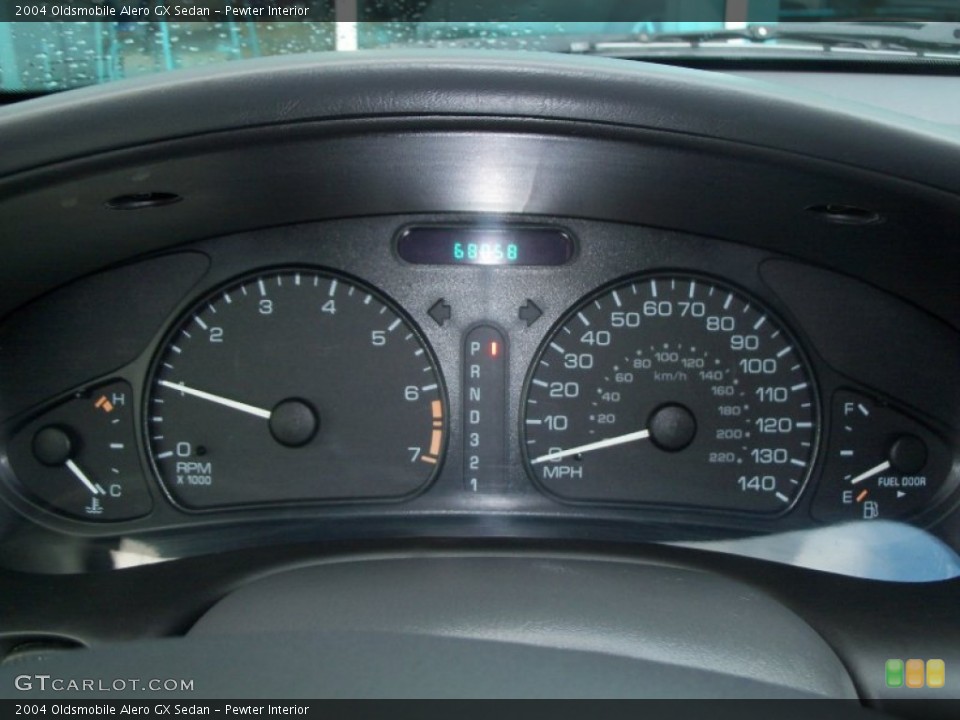 Pewter Interior Gauges for the 2004 Oldsmobile Alero GX Sedan #58164956