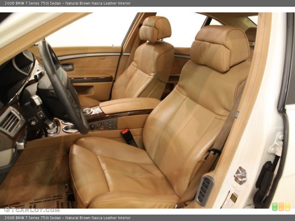 Natural Brown Nasca Leather Interior Photo for the 2008 BMW 7 Series 750i Sedan #58166702