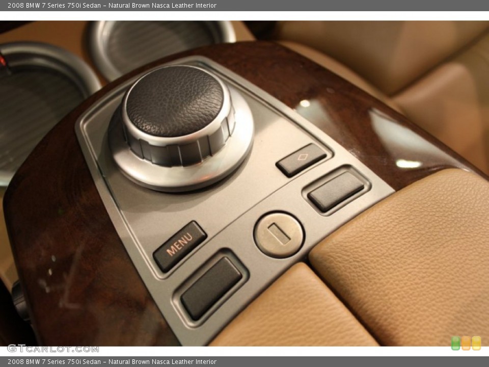 Natural Brown Nasca Leather Interior Controls for the 2008 BMW 7 Series 750i Sedan #58166816