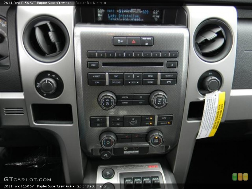 Raptor Black Interior Controls for the 2011 Ford F150 SVT Raptor SuperCrew 4x4 #58167802