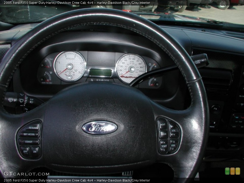 Harley-Davidson Black/Grey Interior Steering Wheel for the 2005 Ford F350 Super Duty Harley-Davidson Crew Cab 4x4 #58168193