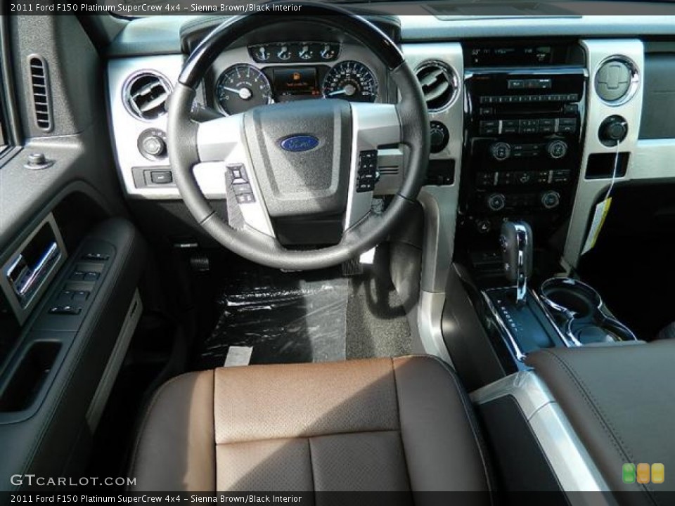Sienna Brown/Black Interior Dashboard for the 2011 Ford F150 Platinum SuperCrew 4x4 #58168709