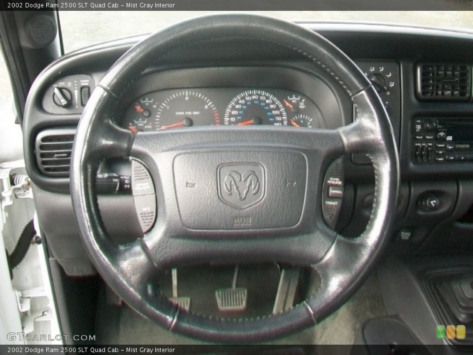 Mist Gray Interior Steering Wheel for the 2002 Dodge Ram 2500 SLT Quad Cab #58171569