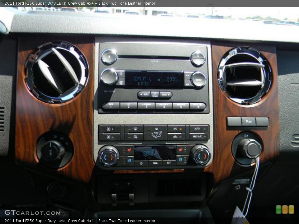 Black Two Tone Leather Interior Controls for the 2011 Ford F250 Super Duty Lariat Crew Cab 4x4 #58172121
