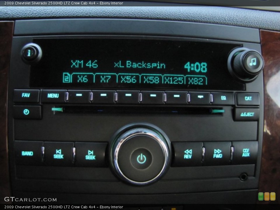 Ebony Interior Audio System for the 2009 Chevrolet Silverado 2500HD LTZ Crew Cab 4x4 #58173222