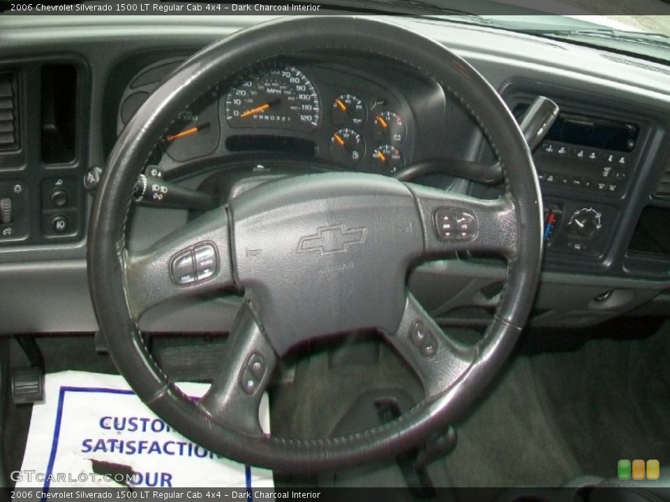 Dark Charcoal Interior Steering Wheel for the 2006 Chevrolet Silverado 1500 LT Regular Cab 4x4 #58175590