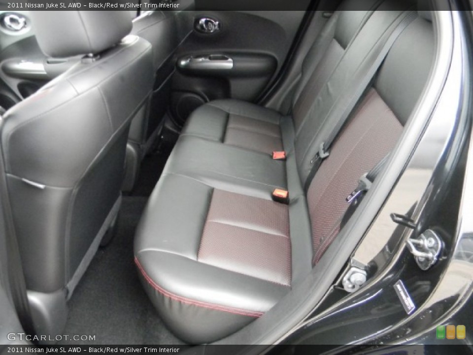 Black/Red w/Silver Trim Interior Photo for the 2011 Nissan Juke SL AWD #58175870