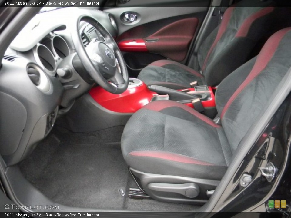 Black/Red w/Red Trim Interior Photo for the 2011 Nissan Juke SV #58175972