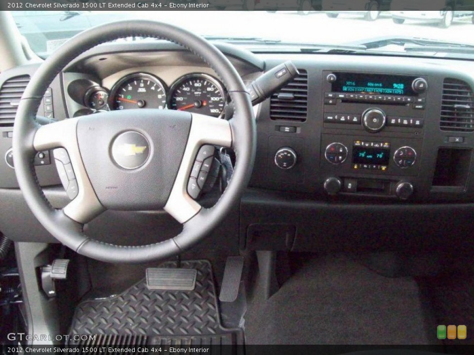 Ebony Interior Dashboard for the 2012 Chevrolet Silverado 1500 LT Extended Cab 4x4 #58176851