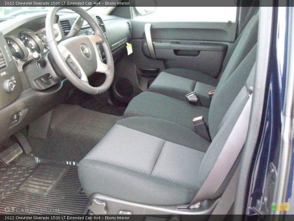 Ebony Interior Photo for the 2012 Chevrolet Silverado 1500 LT Extended Cab 4x4 #58176947