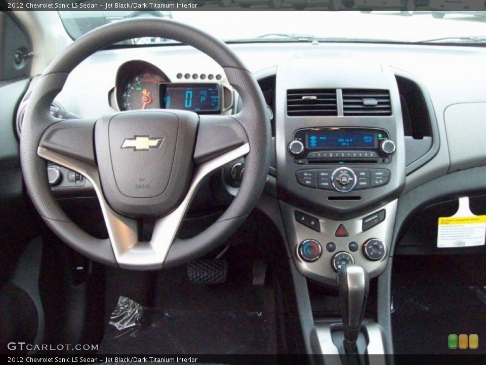 Jet Black/Dark Titanium Interior Dashboard for the 2012 Chevrolet Sonic LS Sedan #58177136