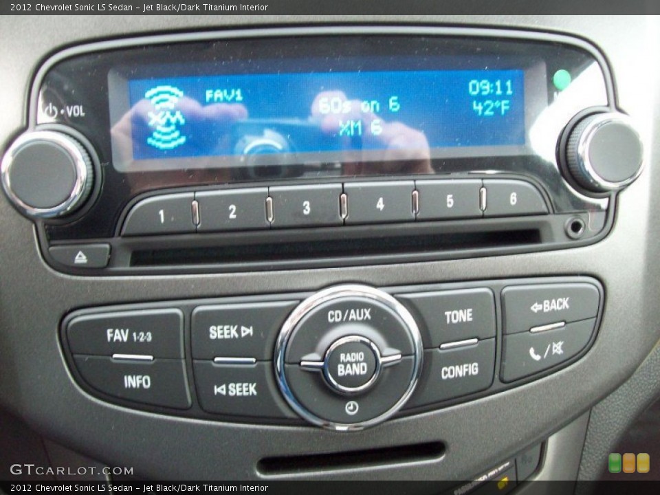 Jet Black/Dark Titanium Interior Audio System for the 2012 Chevrolet Sonic LS Sedan #58177145