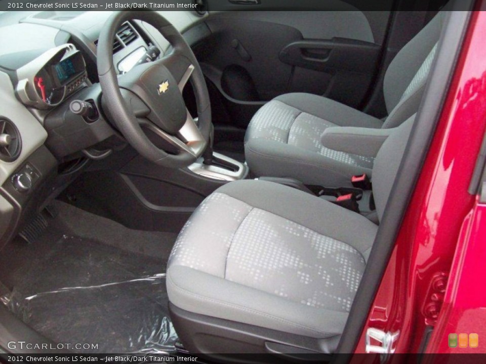 Jet Black/Dark Titanium Interior Photo for the 2012 Chevrolet Sonic LS Sedan #58177235
