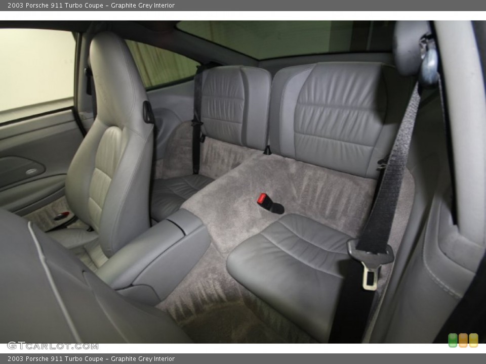 Graphite Grey Interior Rear Seat for the 2003 Porsche 911 Turbo Coupe #58179911