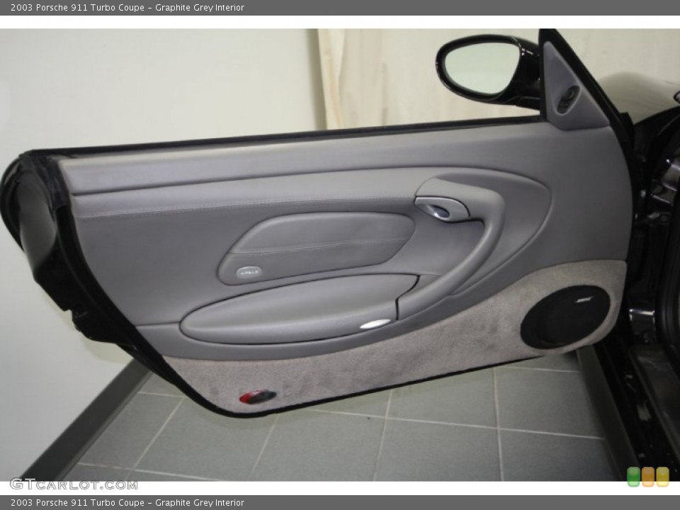 Graphite Grey Interior Door Panel for the 2003 Porsche 911 Turbo Coupe #58179923