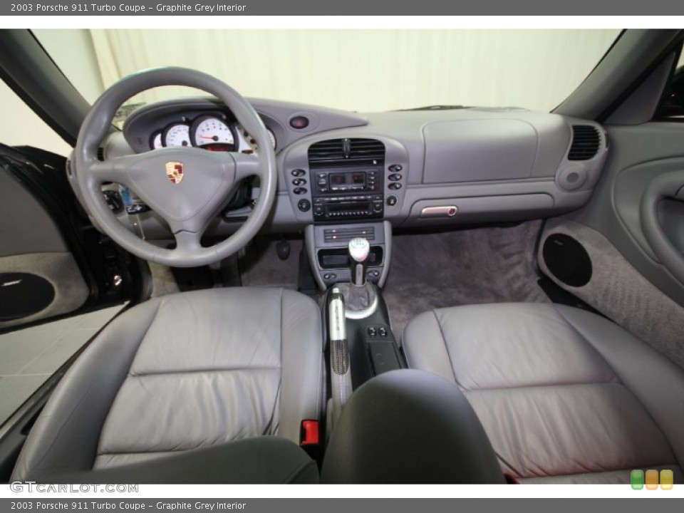 Graphite Grey Interior Dashboard for the 2003 Porsche 911 Turbo Coupe #58180019