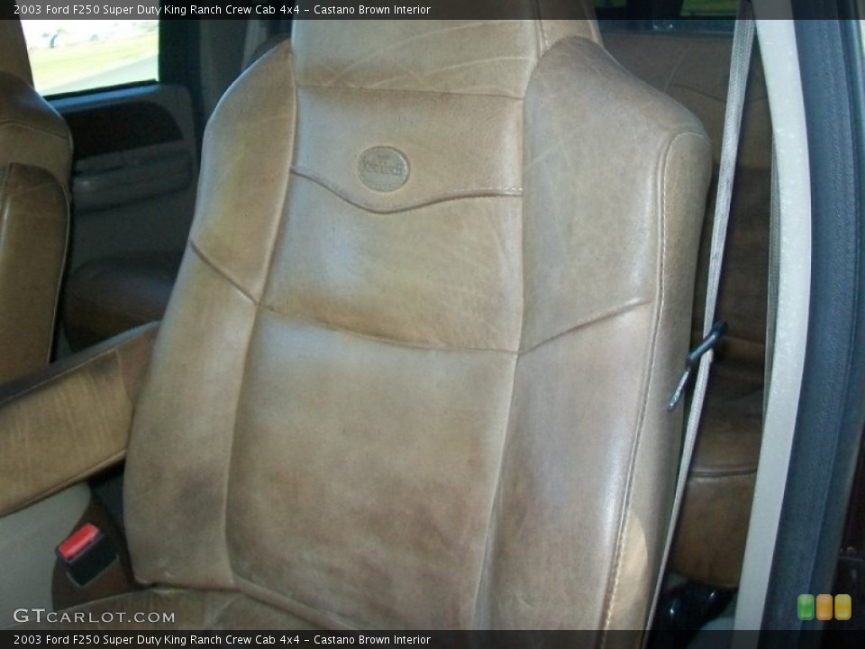 Castano Brown Interior Photo for the 2003 Ford F250 Super Duty King Ranch Crew Cab 4x4 #58181207