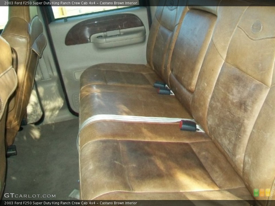 Castano Brown Interior Photo for the 2003 Ford F250 Super Duty King Ranch Crew Cab 4x4 #58181384