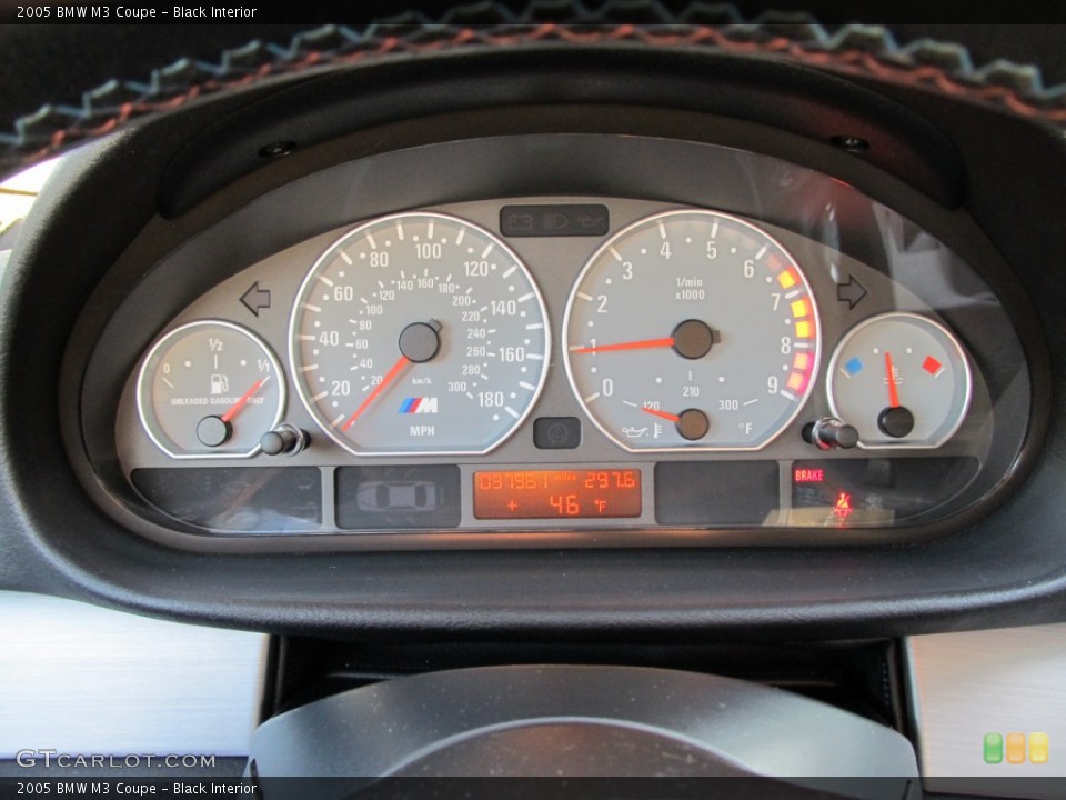 Black Interior Gauges for the 2005 BMW M3 Coupe #58182677