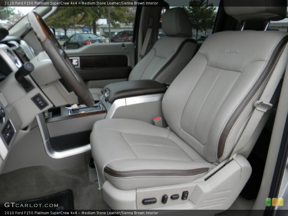 Medium Stone Leather/Sienna Brown Interior Photo for the 2010 Ford F150 Platinum SuperCrew 4x4 #58184271