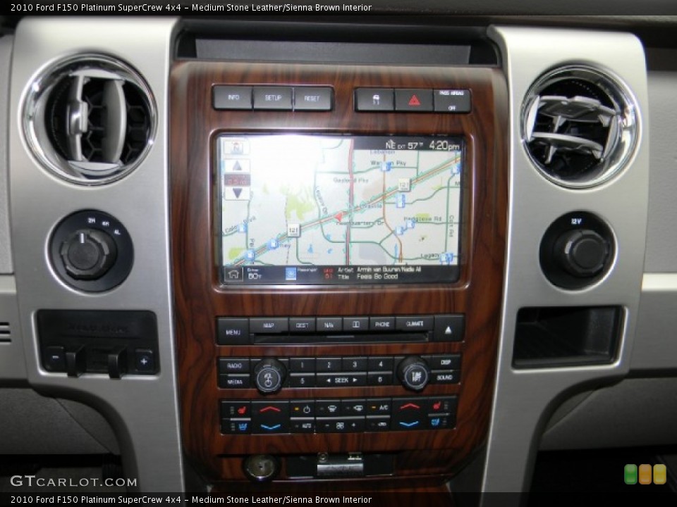 Medium Stone Leather/Sienna Brown Interior Navigation for the 2010 Ford F150 Platinum SuperCrew 4x4 #58184298