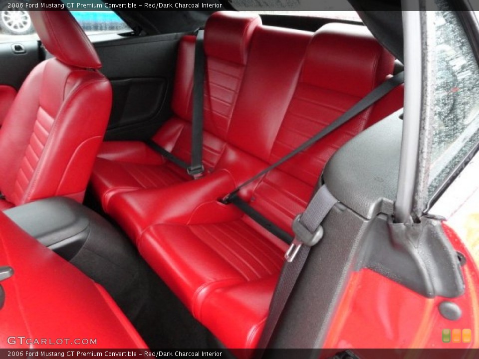 Red/Dark Charcoal Interior Photo for the 2006 Ford Mustang GT Premium Convertible #58188071