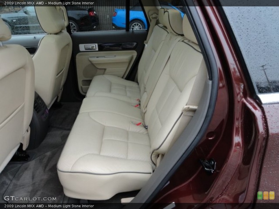 Medium Light Stone Interior Rear Seat for the 2009 Lincoln MKX AWD #58189625