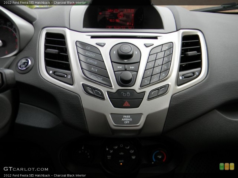 Charcoal Black Interior Controls for the 2012 Ford Fiesta SES Hatchback #58190003