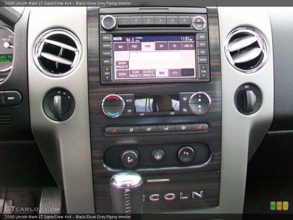 Black/Dove Grey Piping Interior Controls for the 2008 Lincoln Mark LT SuperCrew 4x4 #58191828