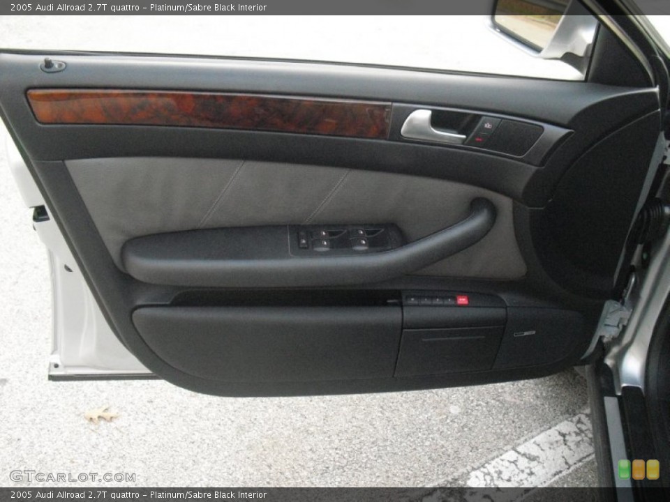 Platinum/Sabre Black Interior Door Panel for the 2005 Audi Allroad 2.7T quattro #58192947
