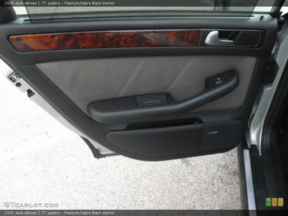 Platinum/Sabre Black Interior Door Panel for the 2005 Audi Allroad 2.7T quattro #58192953
