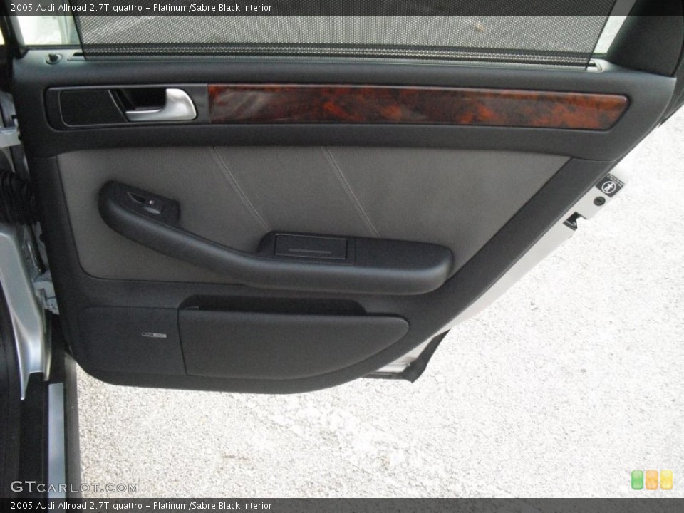 Platinum/Sabre Black Interior Door Panel for the 2005 Audi Allroad 2.7T quattro #58192971
