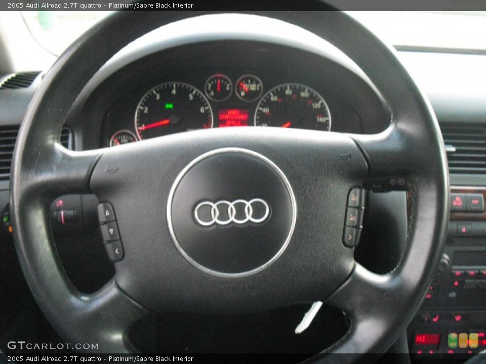 Platinum/Sabre Black Interior Steering Wheel for the 2005 Audi Allroad 2.7T quattro #58193022