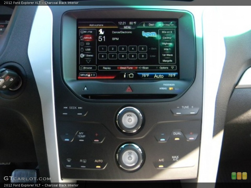Charcoal Black Interior Controls for the 2012 Ford Explorer XLT #58193802