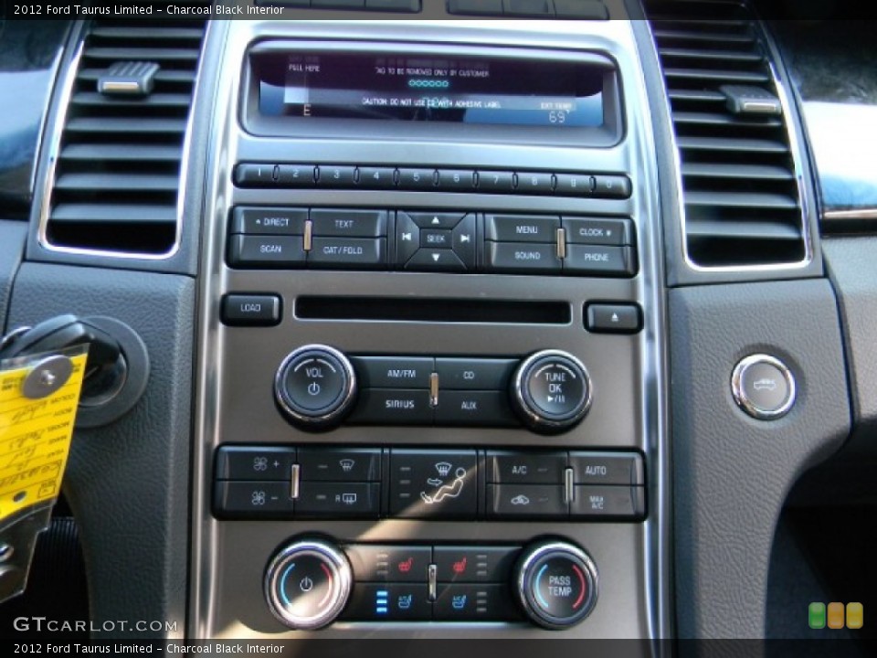 Charcoal Black Interior Controls for the 2012 Ford Taurus Limited #58194451