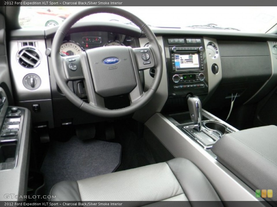Charcoal Black/Silver Smoke 2012 Ford Expedition Interiors