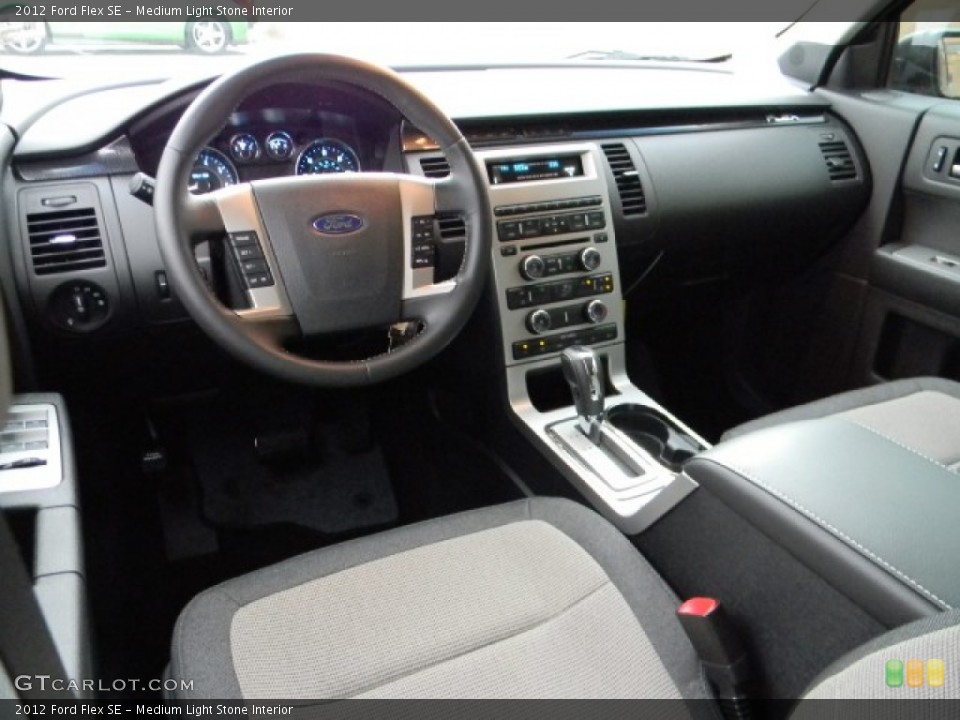 Medium Light Stone Interior Dashboard for the 2012 Ford Flex SE #58197021