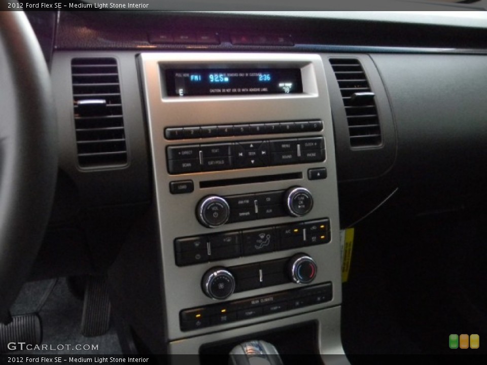 Medium Light Stone Interior Controls for the 2012 Ford Flex SE #58197033