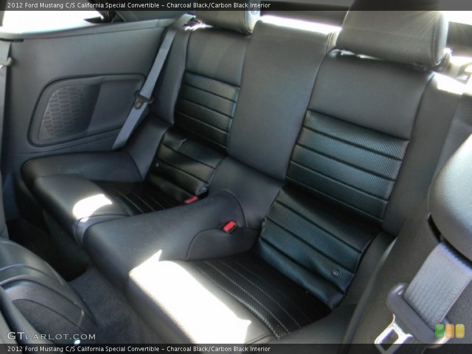 Charcoal Black/Carbon Black Interior Photo for the 2012 Ford Mustang C/S California Special Convertible #58199249