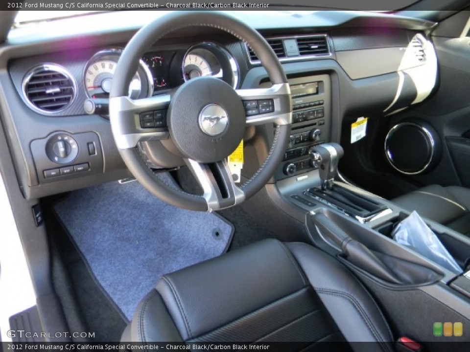 Charcoal Black/Carbon Black Interior Dashboard for the 2012 Ford Mustang C/S California Special Convertible #58199258