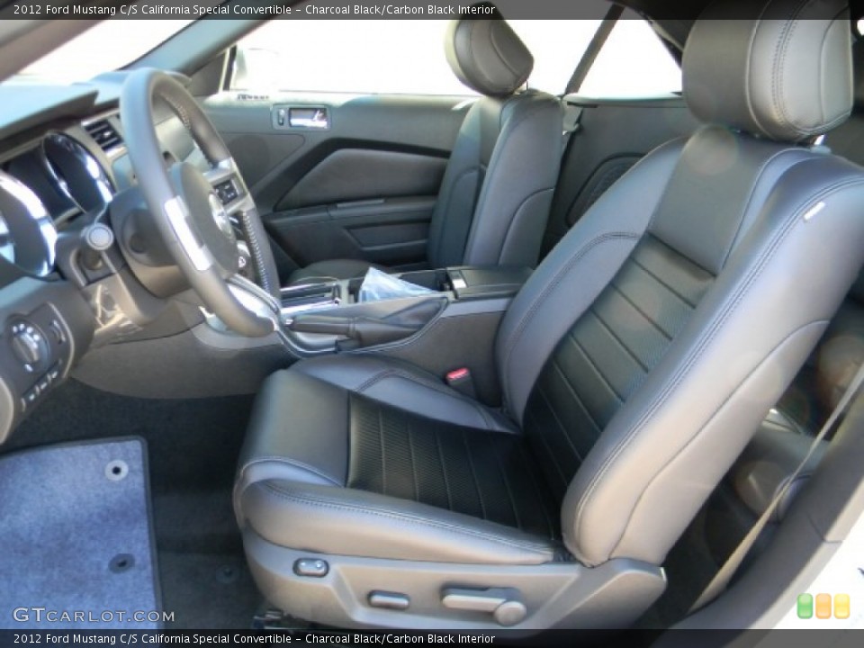 Charcoal Black/Carbon Black Interior Photo for the 2012 Ford Mustang C/S California Special Convertible #58199267