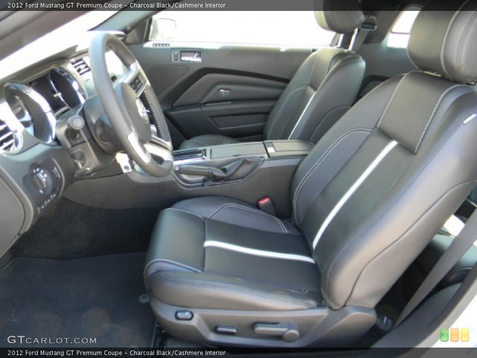 Charcoal Black/Cashmere Interior Photo for the 2012 Ford Mustang GT Premium Coupe #58199474