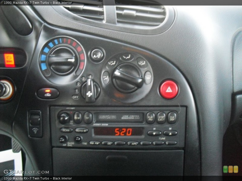 Black Interior Controls for the 1993 Mazda RX-7 Twin Turbo #58201646